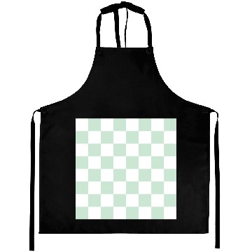 Discover Green pastel checker rectangle background. Aprons