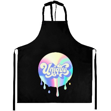 Discover Unique Retro Aprons | 90s Aprons |Wavy Font Aprons