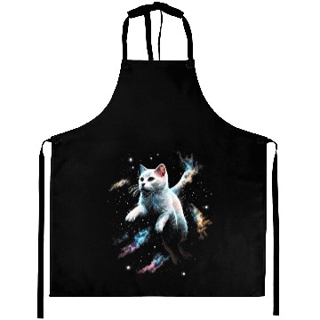 Discover Space Cat on Galaxy Aprons