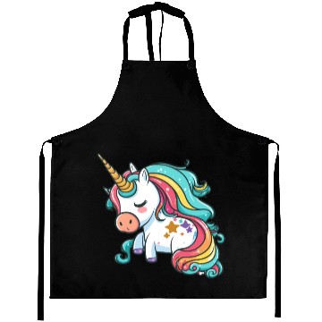 Discover Kawaii unicorn Aprons