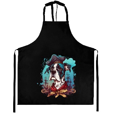 Discover Great Dane Dog Pirate Aprons