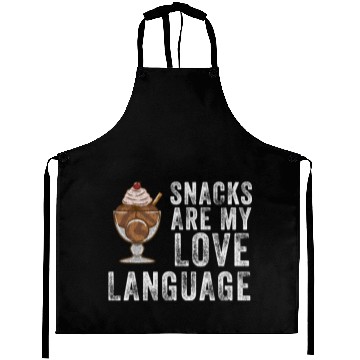 Discover Snacks Are My Love Language Aprons