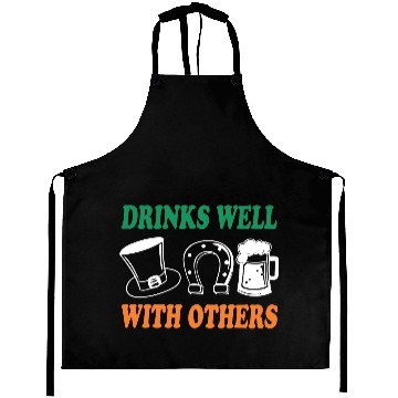 Discover Shamrock Drinks Well With Others St Patrick's Day Aprons