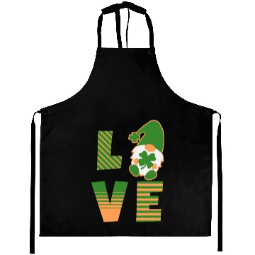 Discover Gnome St Patricks Day Woman Love, Lucky Clover Aprons