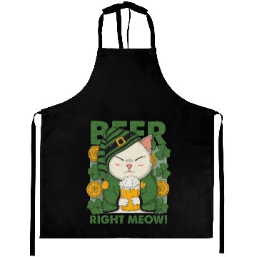 Discover Beer Right Meow Aprons