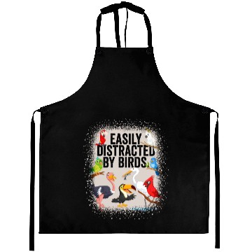 Discover Easily Distracted By Birds Aprons