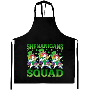 Discover Shenanigans Squad Unicorn Patricks Day Lepricorn Aprons