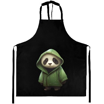 Discover The panda in the green Aprons