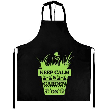 Discover Keep Calm and Garden On Aprons