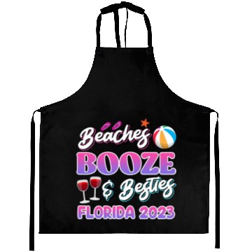 Discover Beach Booze Besties Florida Vacation Spring Break Aprons