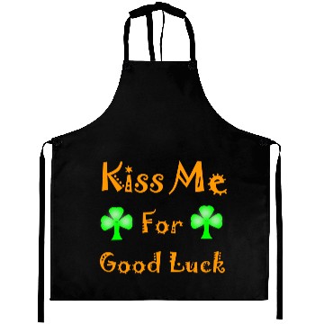 Discover kiss me For Good Luck Clover St Patrick's Day Aprons
