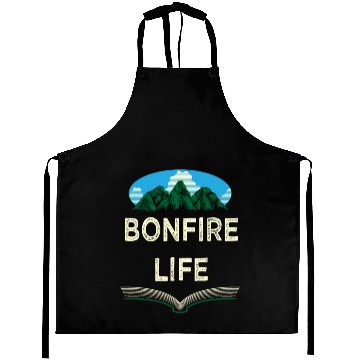 Discover Bonfire Life Camping Wildlife Camper Outdoor Natur Aprons