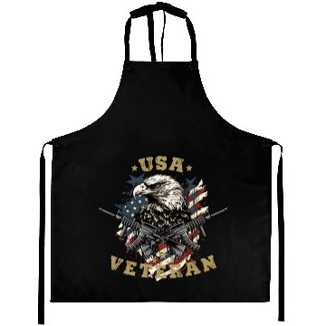 Discover USA Army Veteran Aprons
