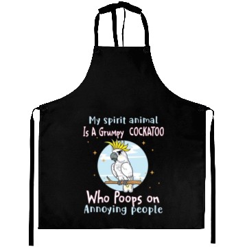 Discover My Spirit animal Is A Grumpy Cockatoo Aprons