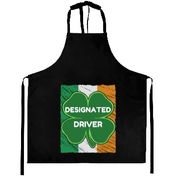 Discover DESIGNATED driver funny St. Patrick's Day Aprons