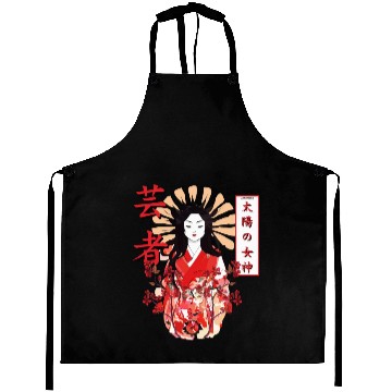 Discover Amaterasu Omikami Cherry Blossom Sun Goddess Aprons
