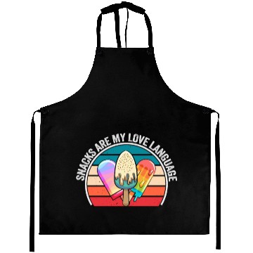 Discover Snacks Are My Love Language Aprons