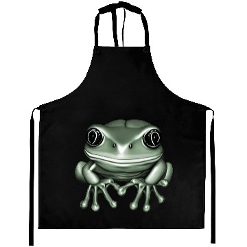 Discover cute frog green Aprons