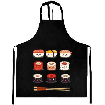 Discover Sushi Anime Kawaii Funny Japanese Food Lover Aprons