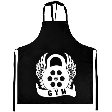 Discover Free gym typography Aprons design