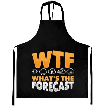Discover WTF What's The Forecast Meteorologist Meteorology Aprons