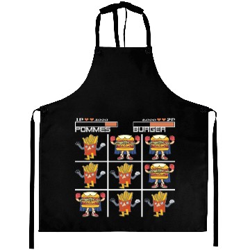 Discover Tic Tac Toe French Fries Chips vs. Burger Aprons