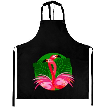 Discover Flamingo Birds Love Hug Aprons