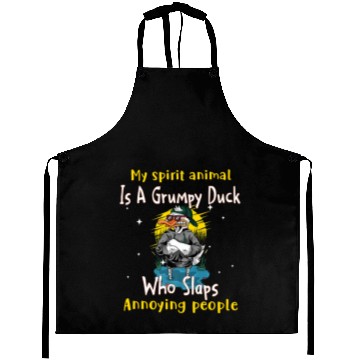 Discover My Spirit animal Is A Grumpy Duck Aprons