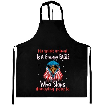 Discover My Spirit animal Is A Grumpy Eagle Aprons