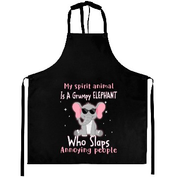 Discover My Spirit animal Is A Grumpy Elephant Aprons