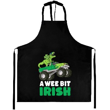 Discover St Patricks Day A Wee Bit Irish T-Rex Truck Aprons