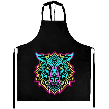 Discover IdyllBeast Neon Wolf Aprons
