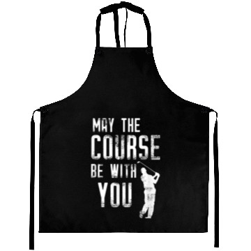 Discover May The Course Be With You Funny Golf Aprons