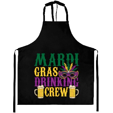Discover Mardi Gras Drinking Crew Carnival Beads Mask Aprons
