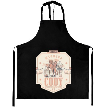 Discover Cody wyoming wild west town Aprons
