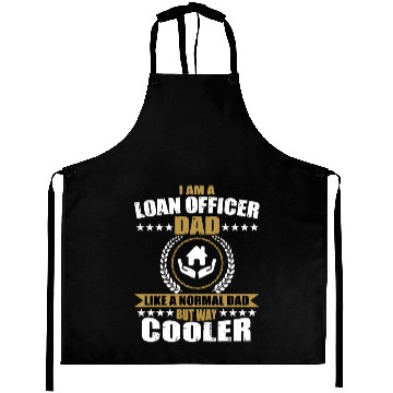 Discover Funny Loan Officer Dad For Men Aprons