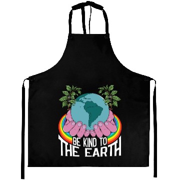 Discover Be Kind To The Earth Rainbow Natural Environment Aprons