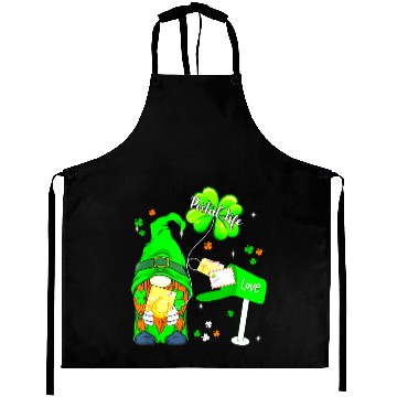 Discover Funny Postal Worker Life Gnome Shamrock St Patrick Aprons