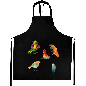 Discover Colorful Birds Aprons