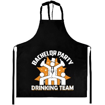 Discover Bachelor Party Drinking Team Bride Groom Aprons