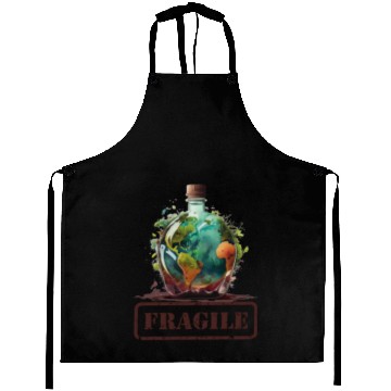Discover Fragile , Earth Day 2023 Planet Anniversary Aprons