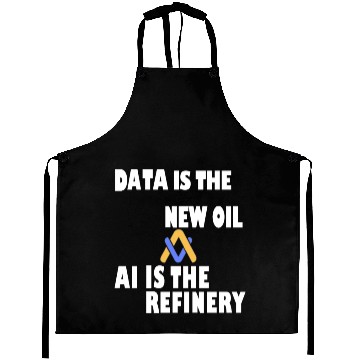 Discover AI, Data New Oil, Artificial Intelligence T-shit Aprons