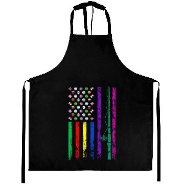 Discover American Sports Flag Hispanic Heritage Month Aprons