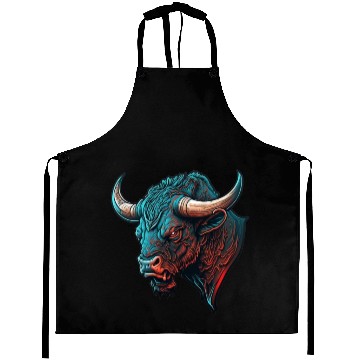 Discover bull angry 4 Aprons