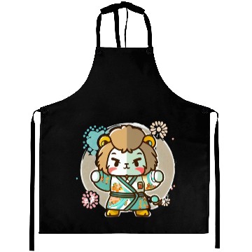 Discover Lion kimono Aprons
