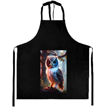 Discover Colorful Realistic Owl Aprons