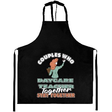 Discover Daycare Teacher Couple Aprons