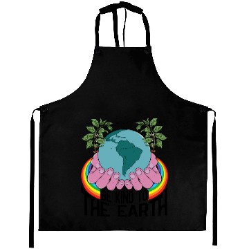 Discover Be Kind To The Earth Rainbow Natural Environment Aprons