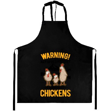 Discover Warning Chickens Farmer Chicken Aprons