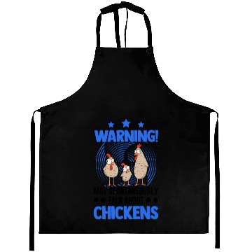 Discover Warning Chickens Farmer Chicken Aprons